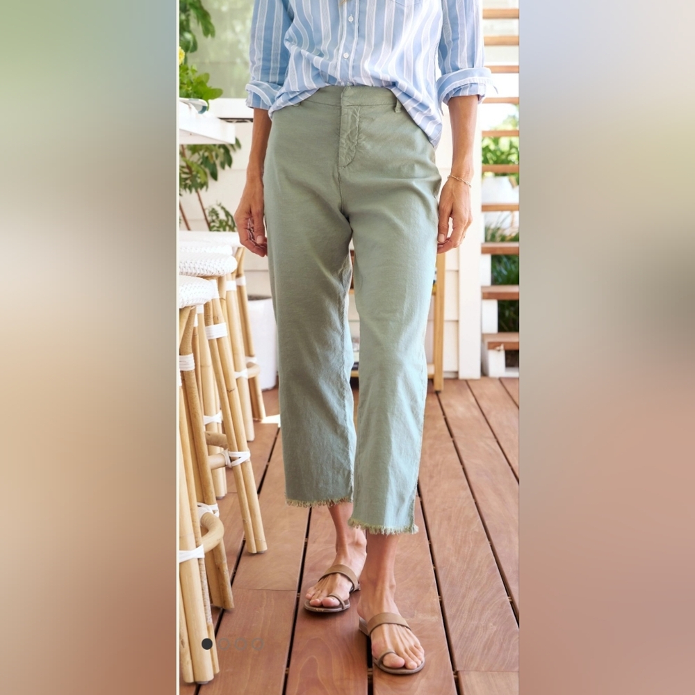 Frank & Eileen Kinsale Performance Linen Pant. Size 10